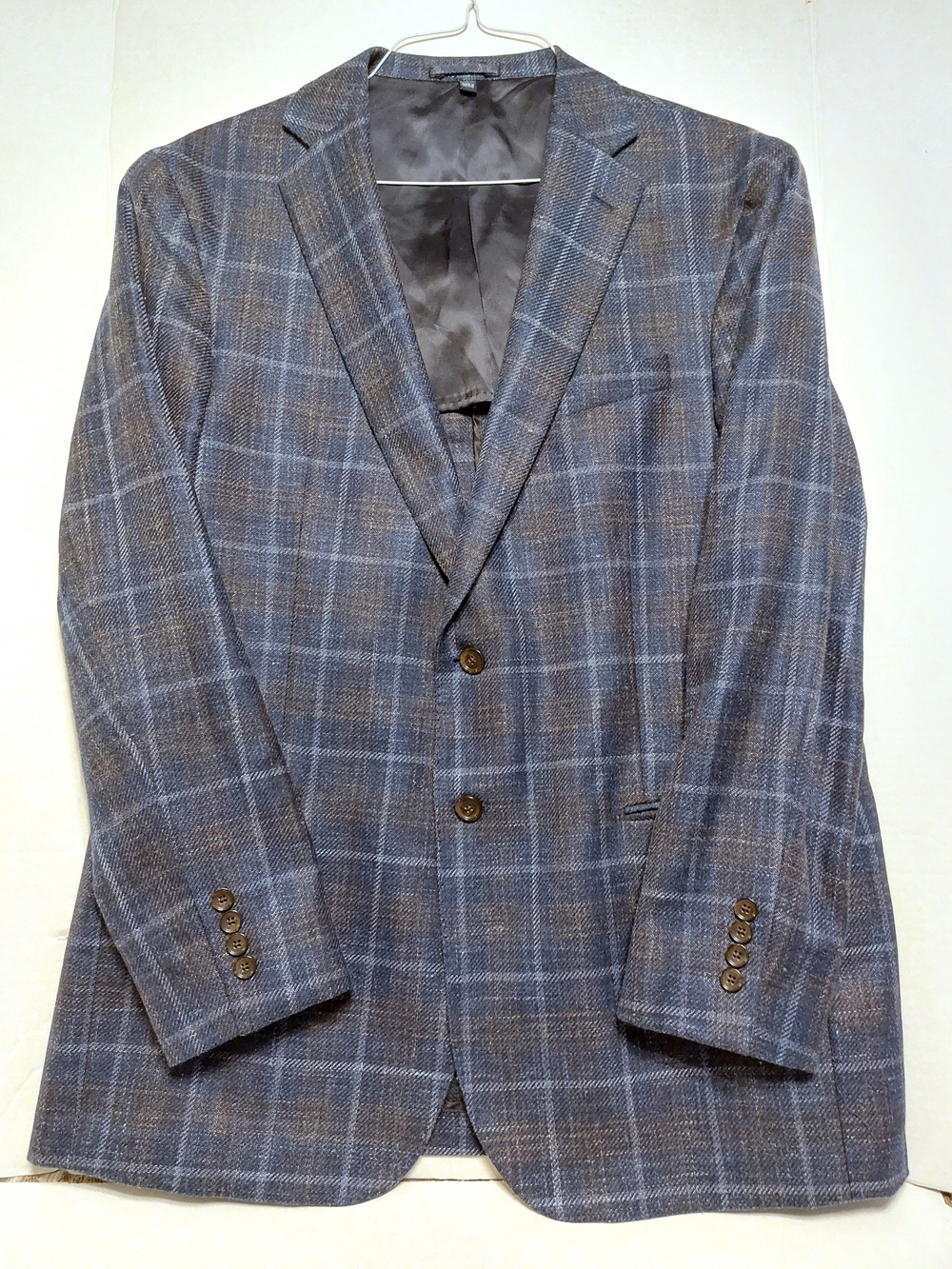 Jos. A. Bank Blue and Brown Windowpane Sport Coat